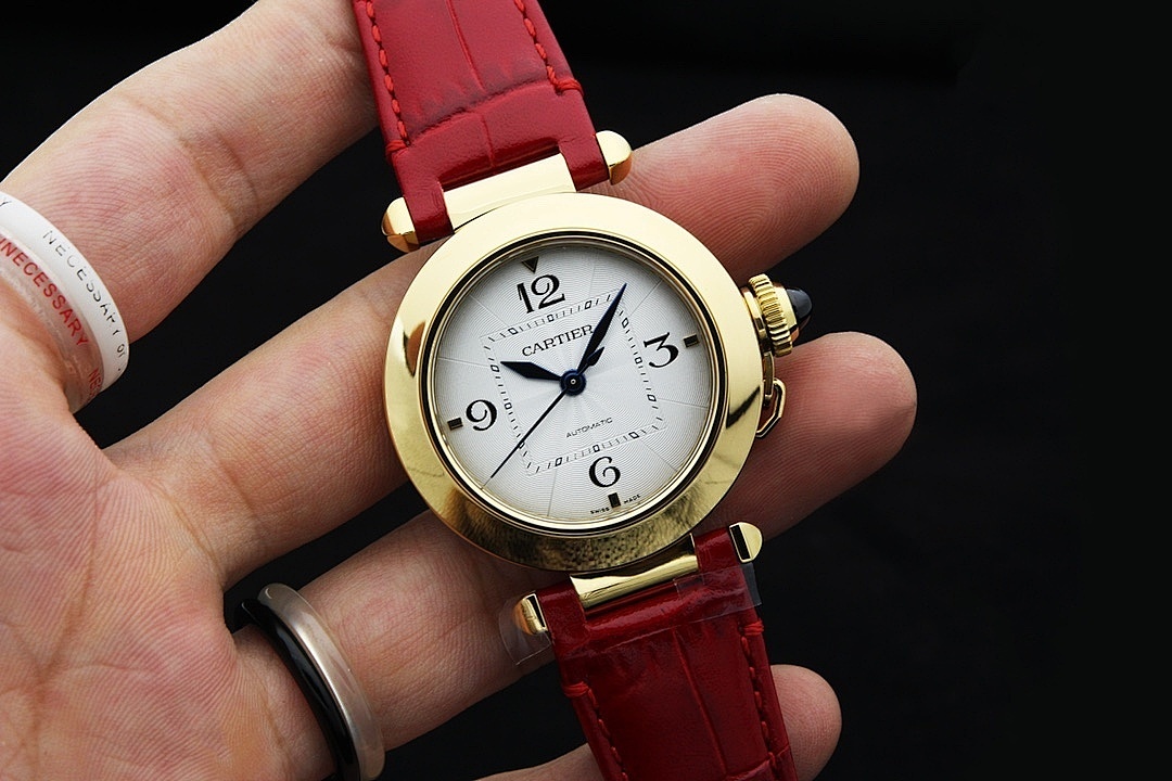 Cartier Automatic Leather Strap Watch