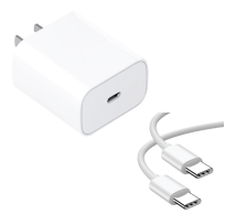 20W USB-C Wall Charger with USB-C Cable