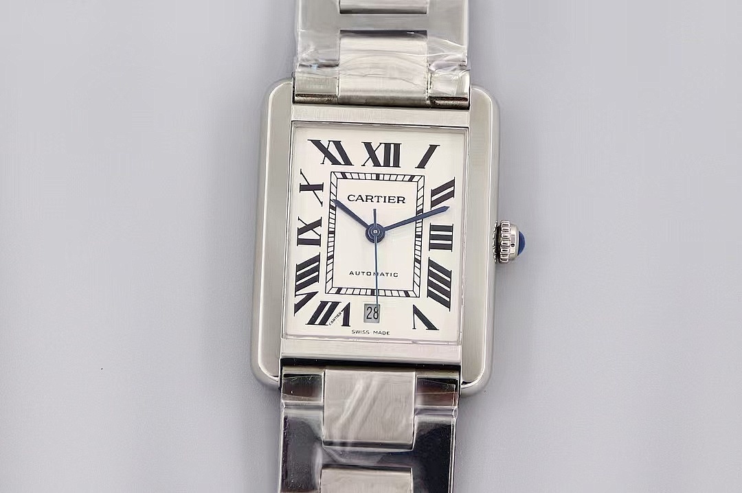 Cartier Rectangular Automatic Wristwatch