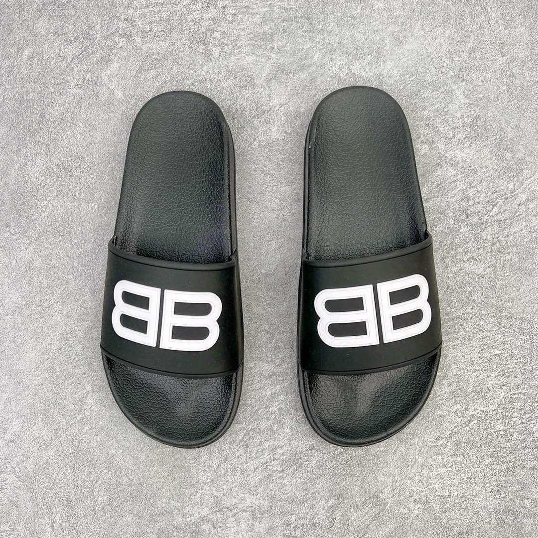 Balenciaga BB Logo Slide Sandals
