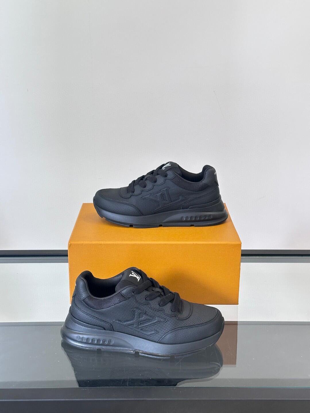 Louis Vuitton Black Mesh Sneakers