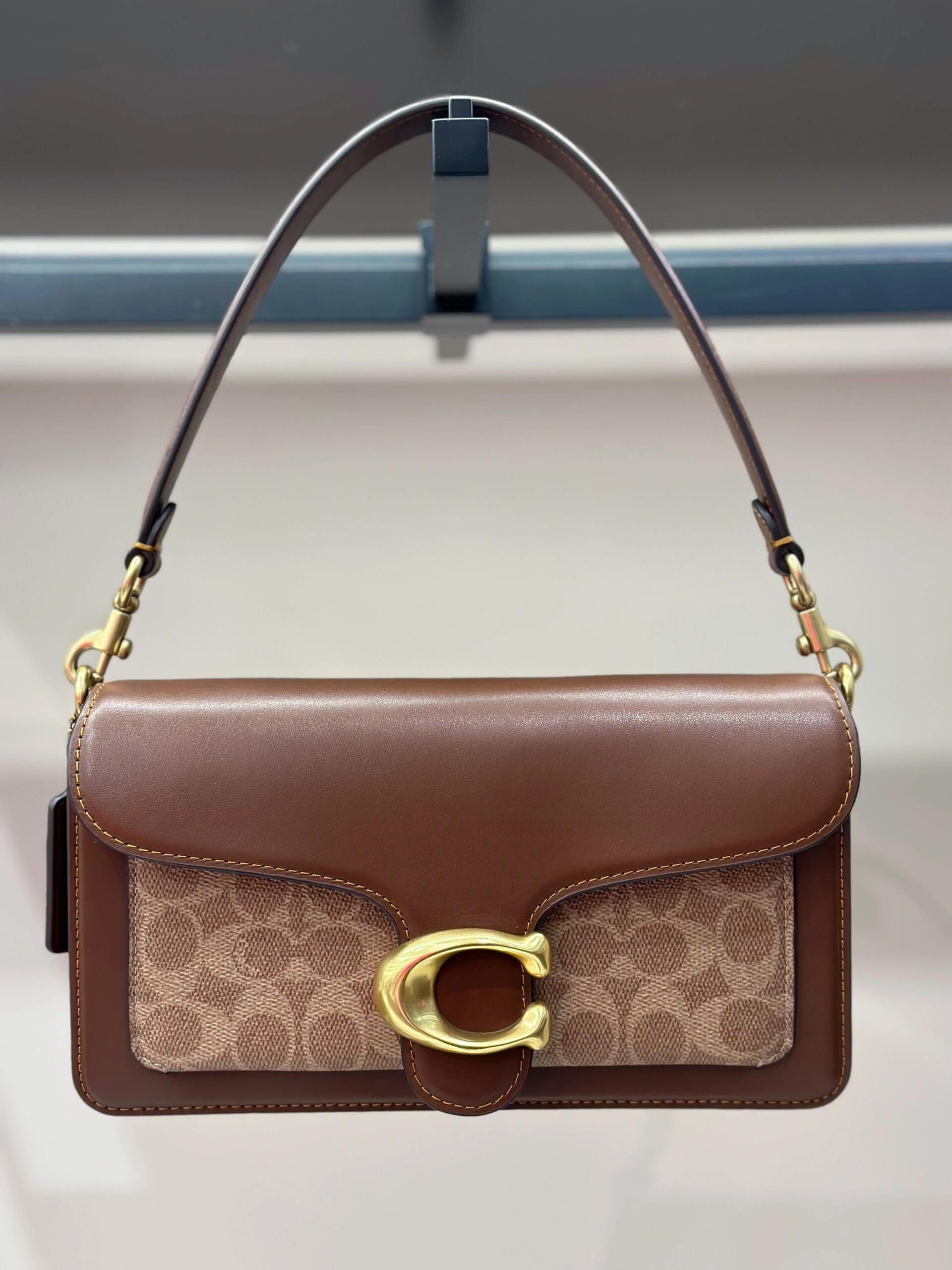 COACH Signature C-Clasp Shoulder Bag