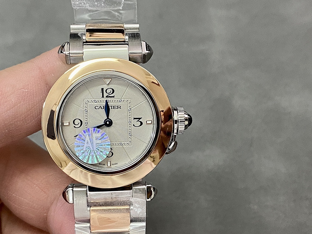 Cartier Two-Tone Round Wristwatch
