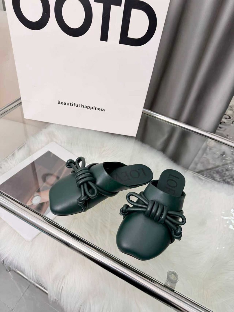 Women's Knotted Bow Mule Sandals