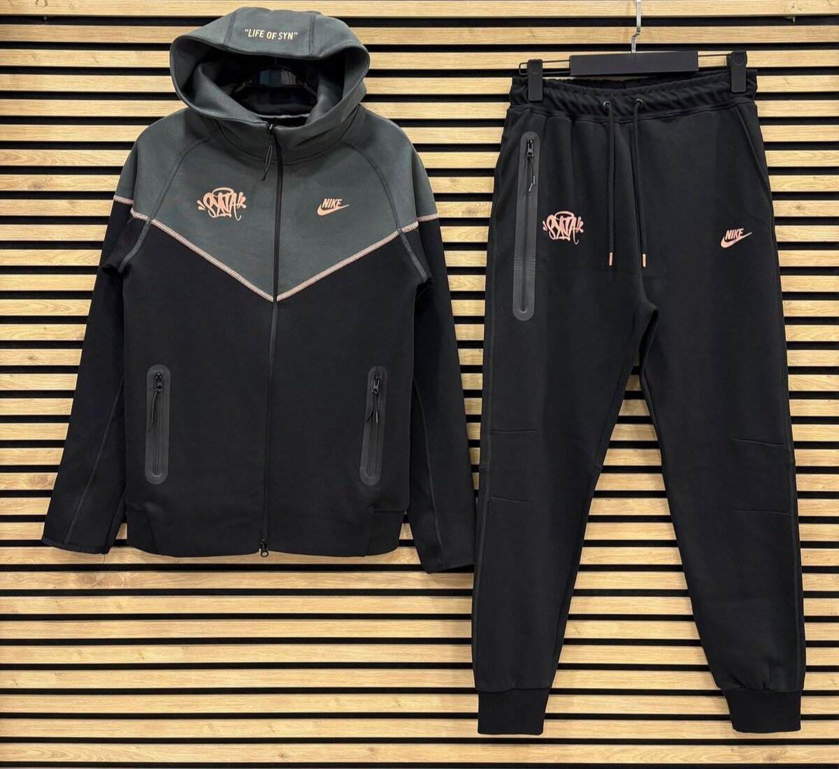 Nike Life of SYN Black Hooded Tracksuit