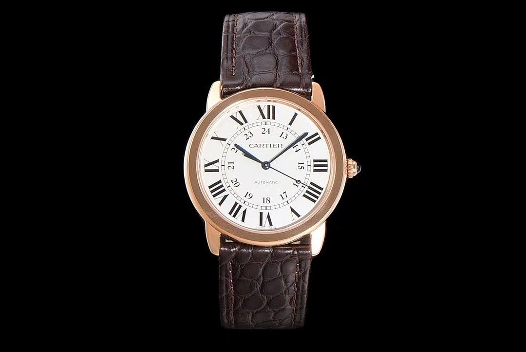 Cartier Automatic Leather Strap Watch