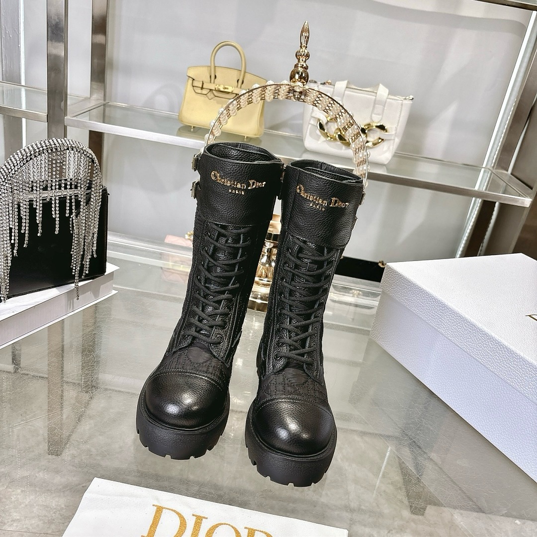 Christian Dior Lace-Up Combat Boots