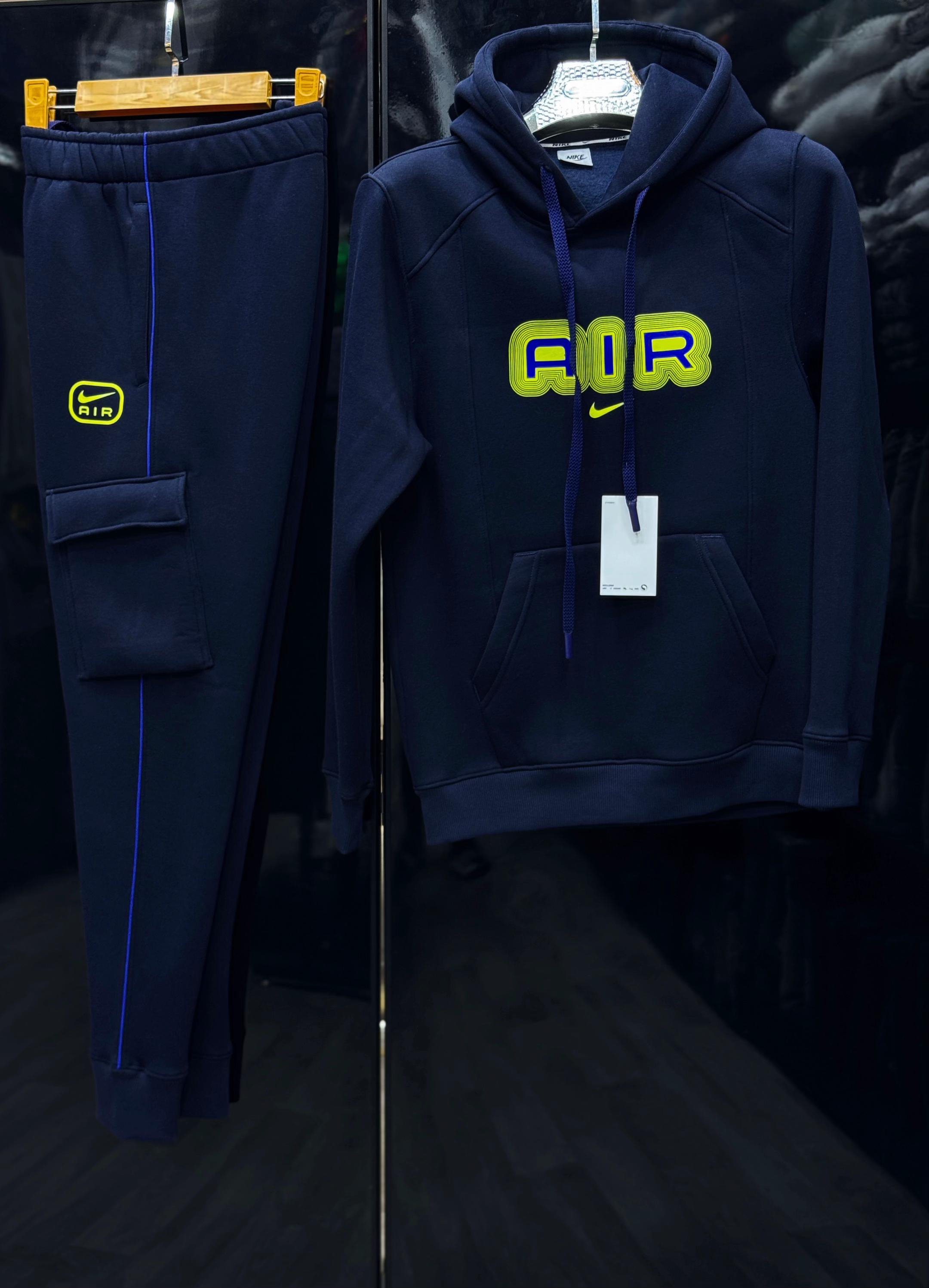 AIR Navy Cargo Hoodie Tracksuit