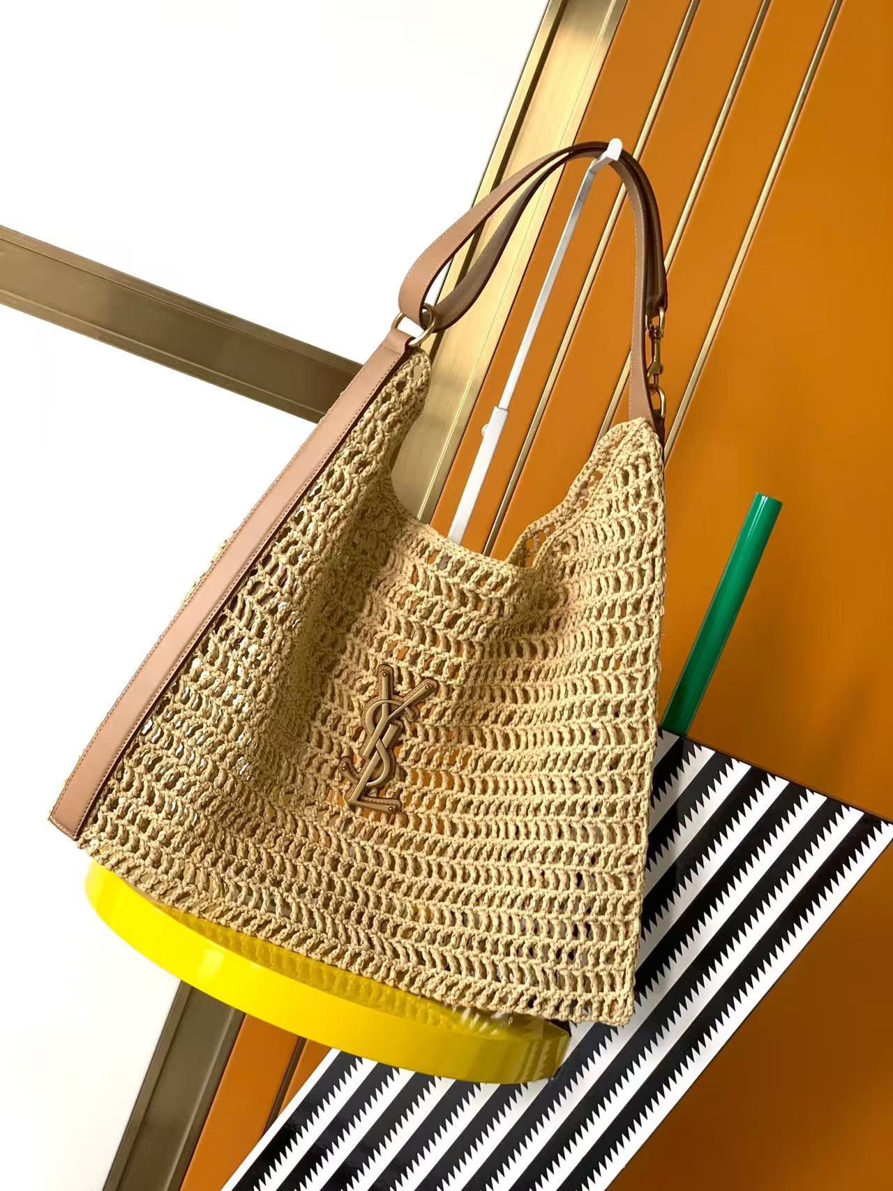 YSL Crochet Hobo Bag