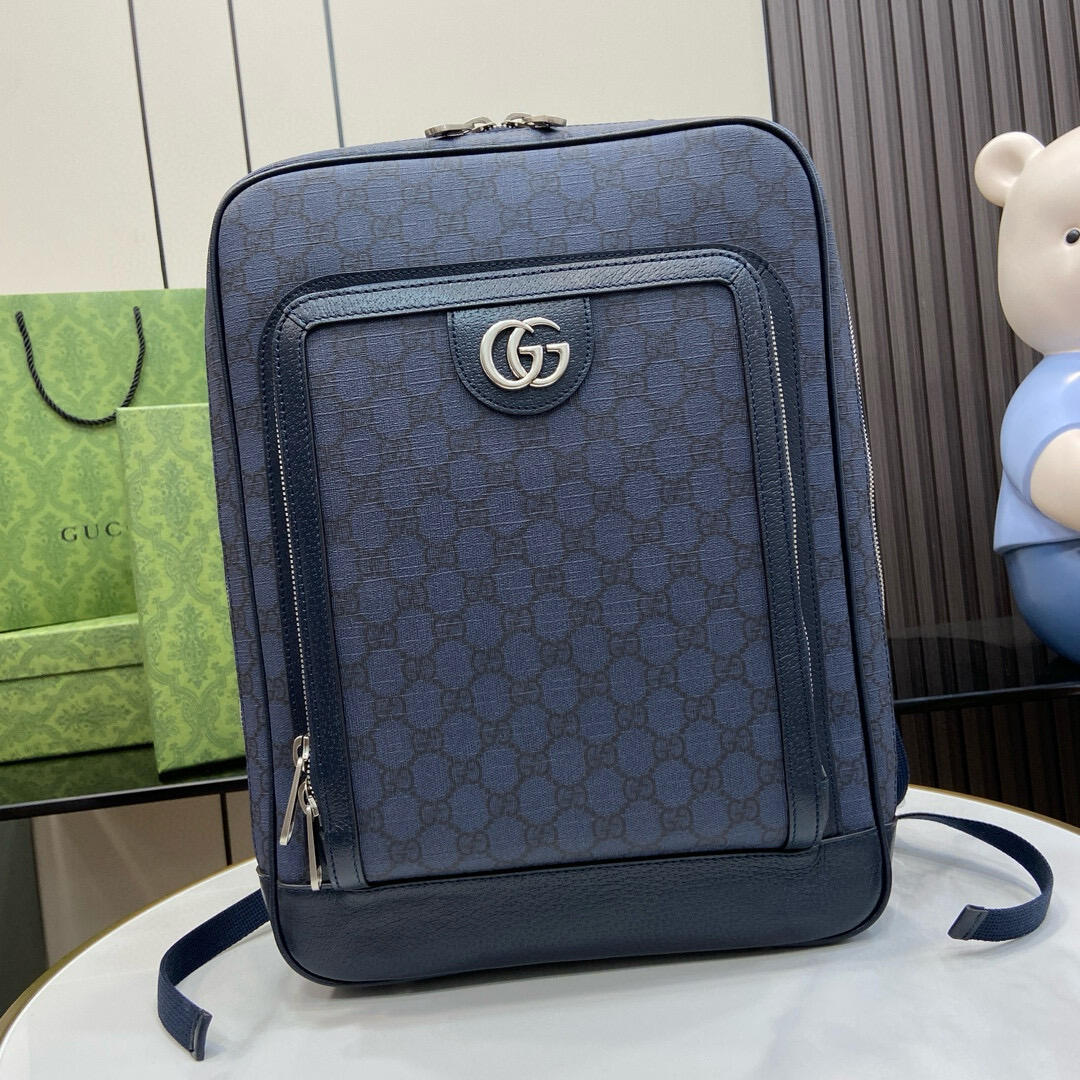 Gucci GG Monogram Front-Pocket Backpack
