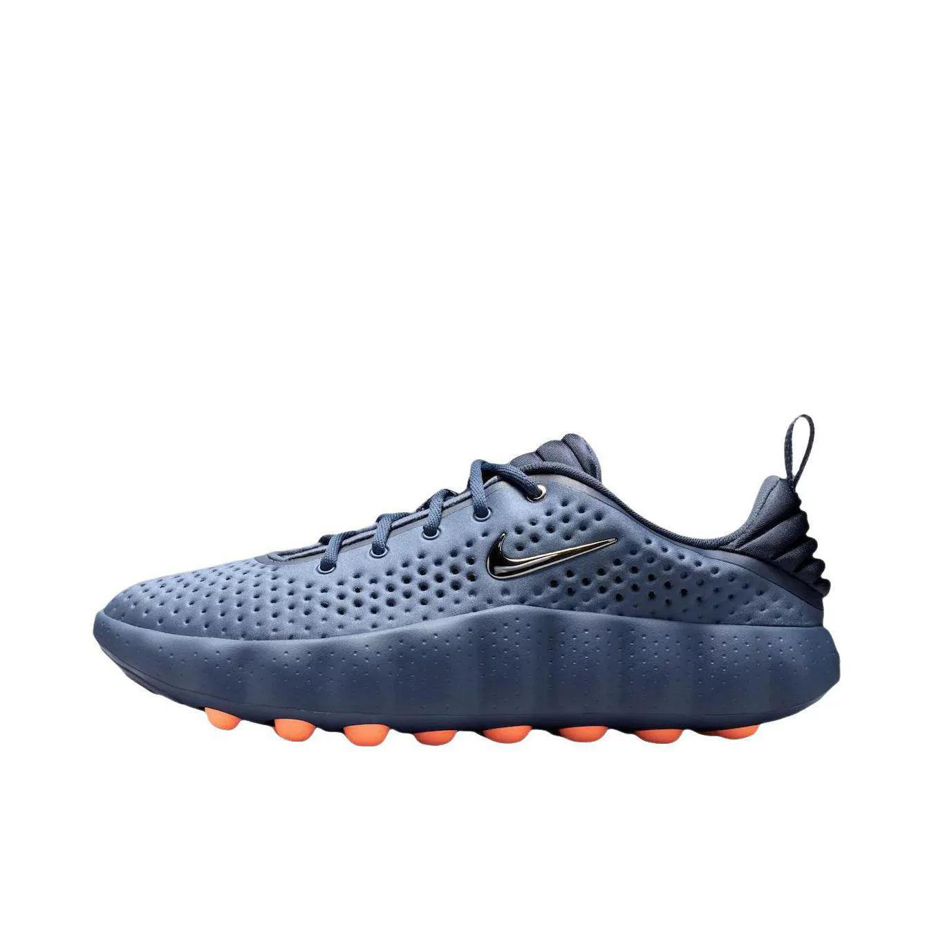 Navy Perforated Pod-Sole Sneaker