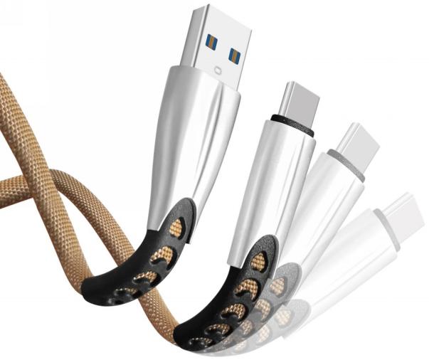 F153 Color-Gradient Braided USB to Micro-USB Cable