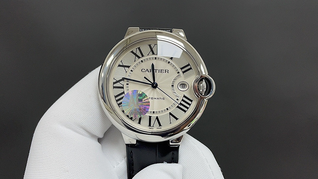 Cartier Automatic Leather Strap Watch