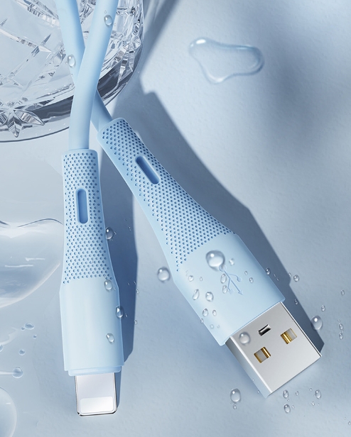 F316 Silicone USB-A to Lightning Cable