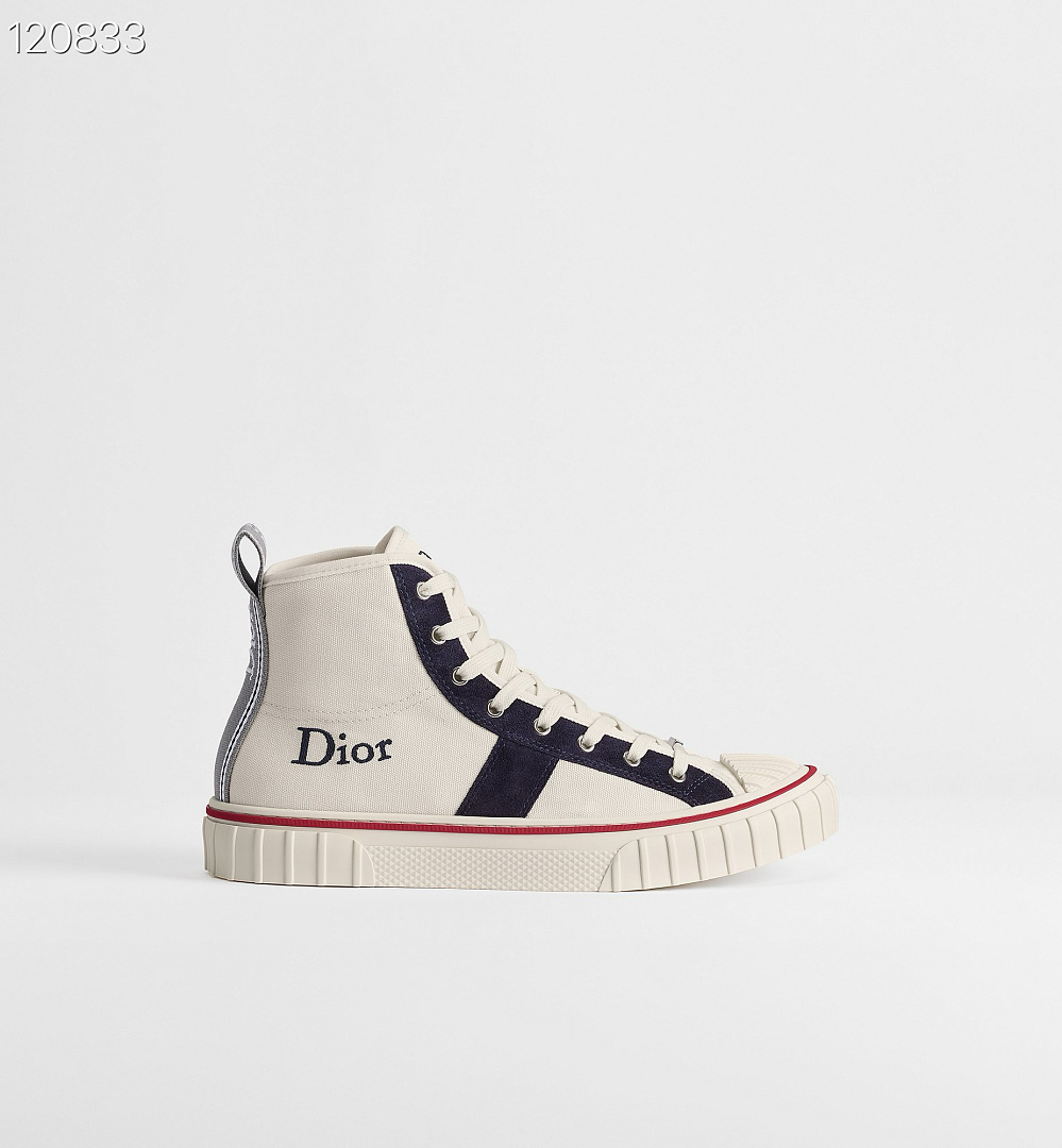 Dior High-Top Canvas Sneaker