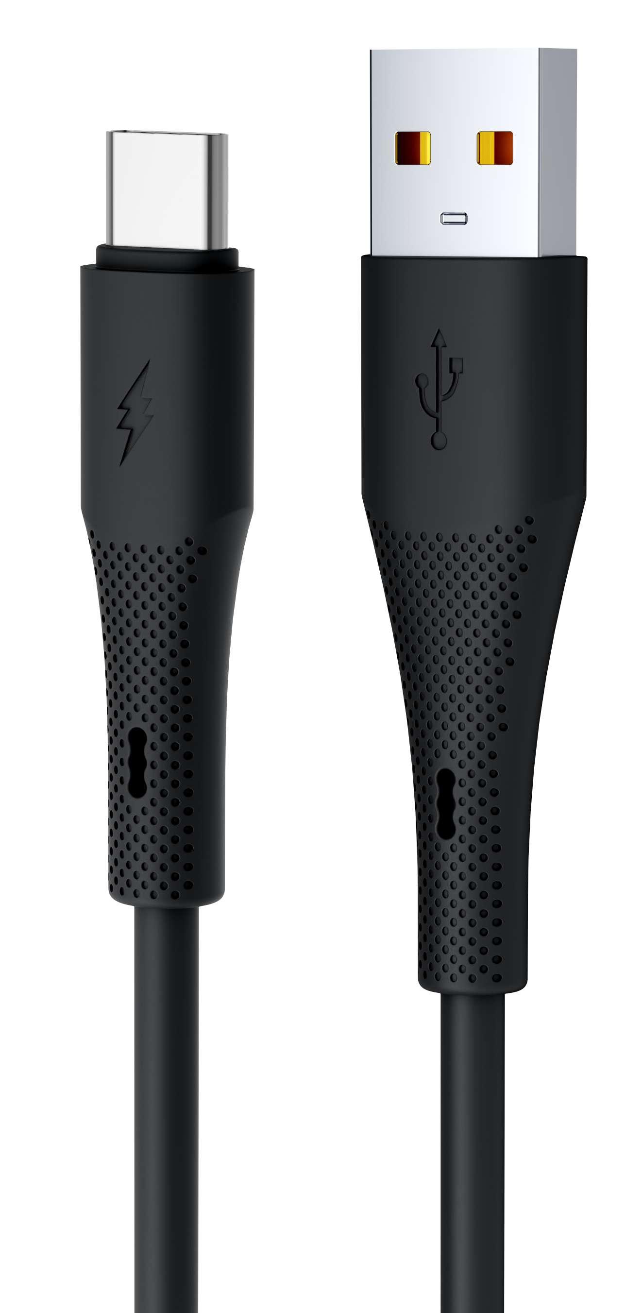 F317 Brushed-Texture PVC USB-A to USB-C Cable