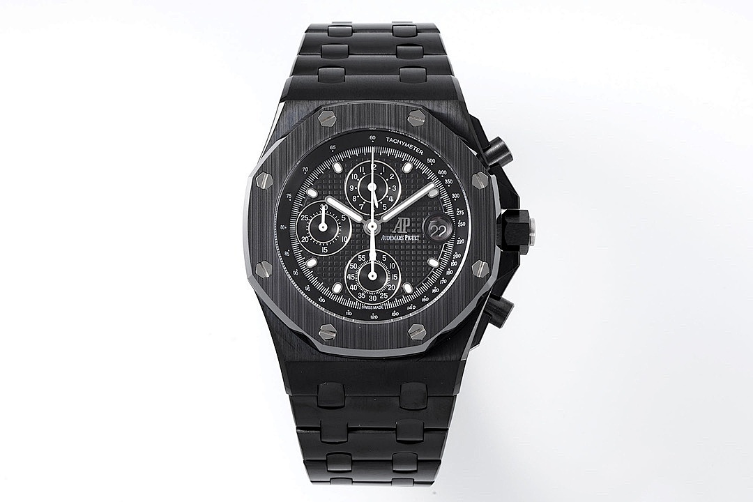 AP Black Chronograph Wristwatch