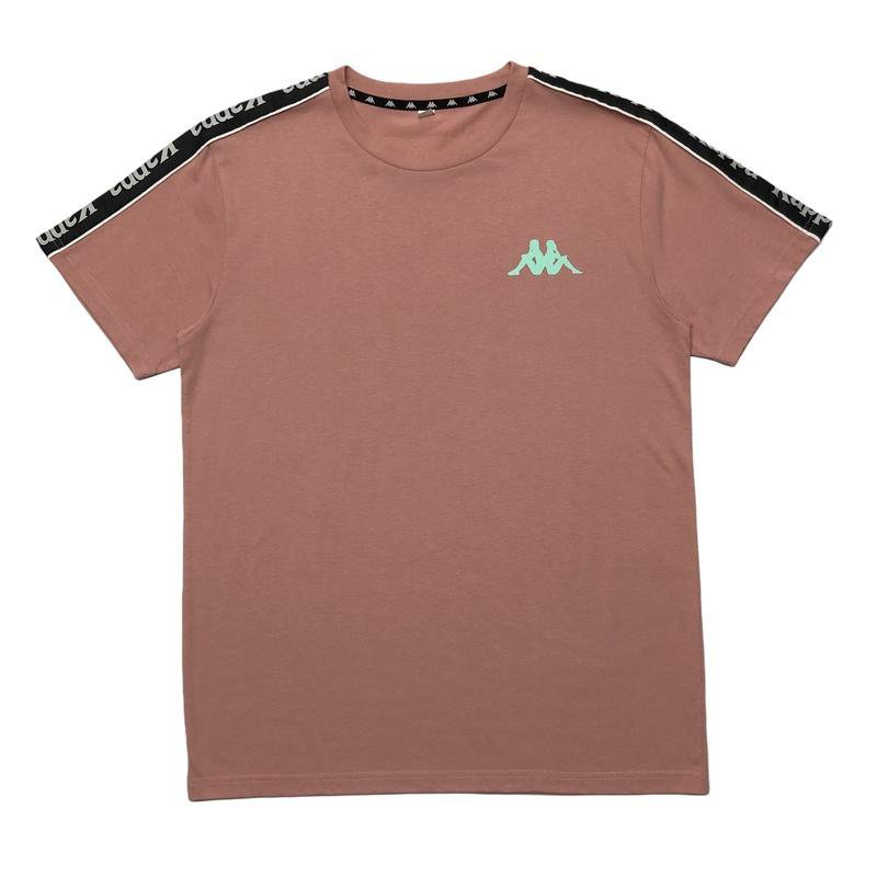 Kappa Shoulder-Tape Chest Logo T-Shirt