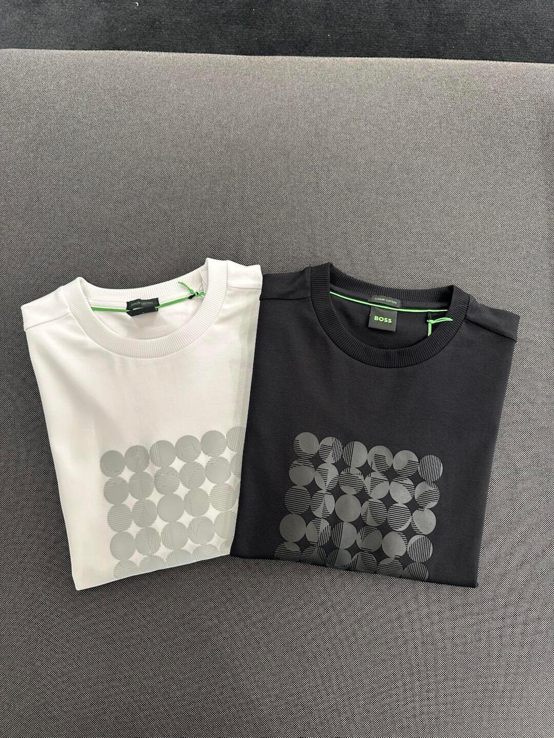 BOSS Geometric Circle Print T-Shirt