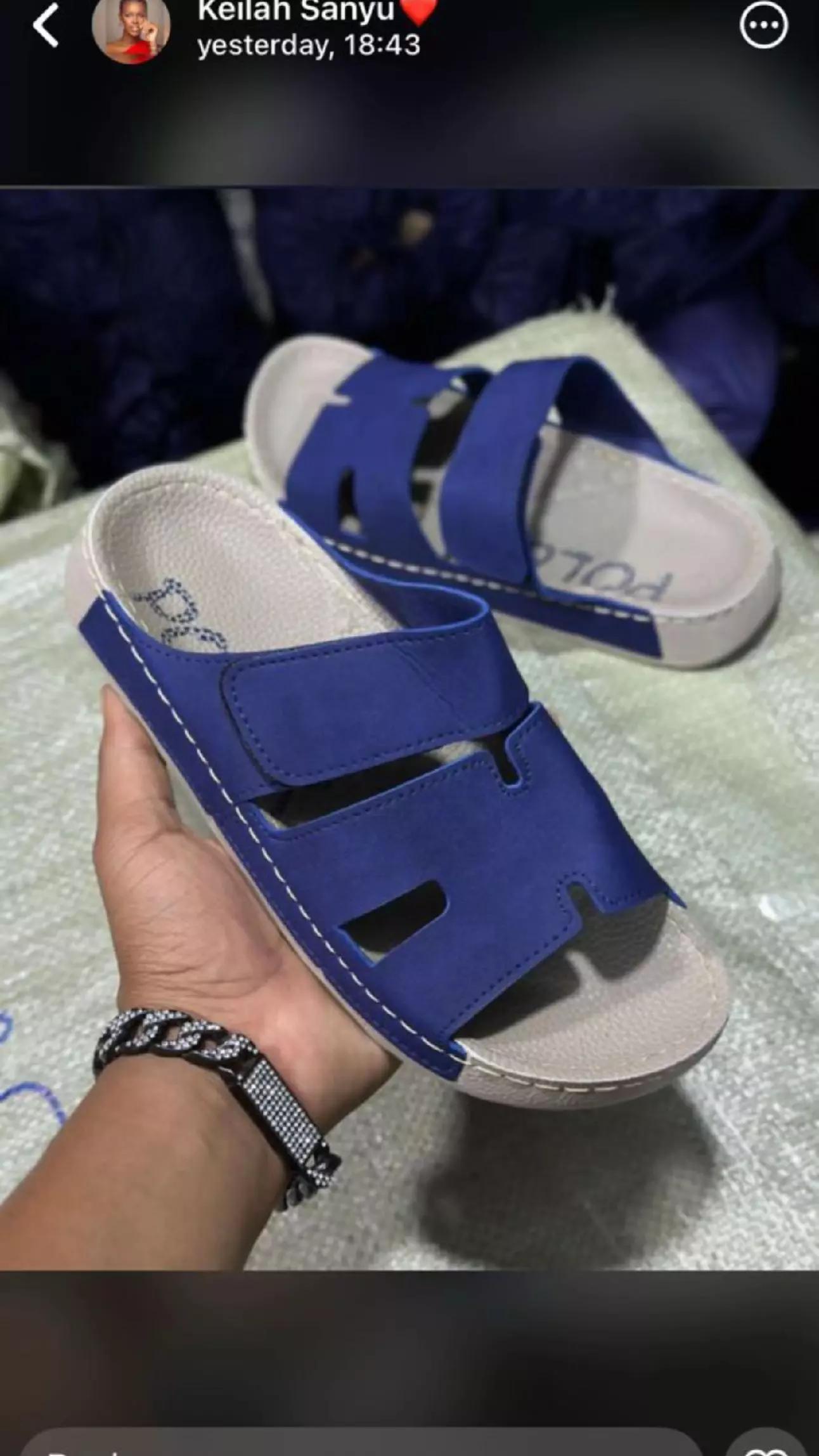 Men's Cutout Slide Sandals