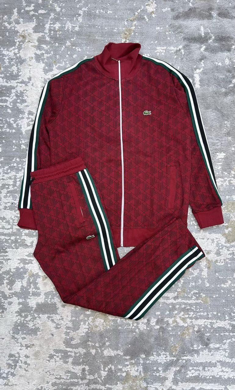 Lacoste Geometric Track Jacket and Pants Set