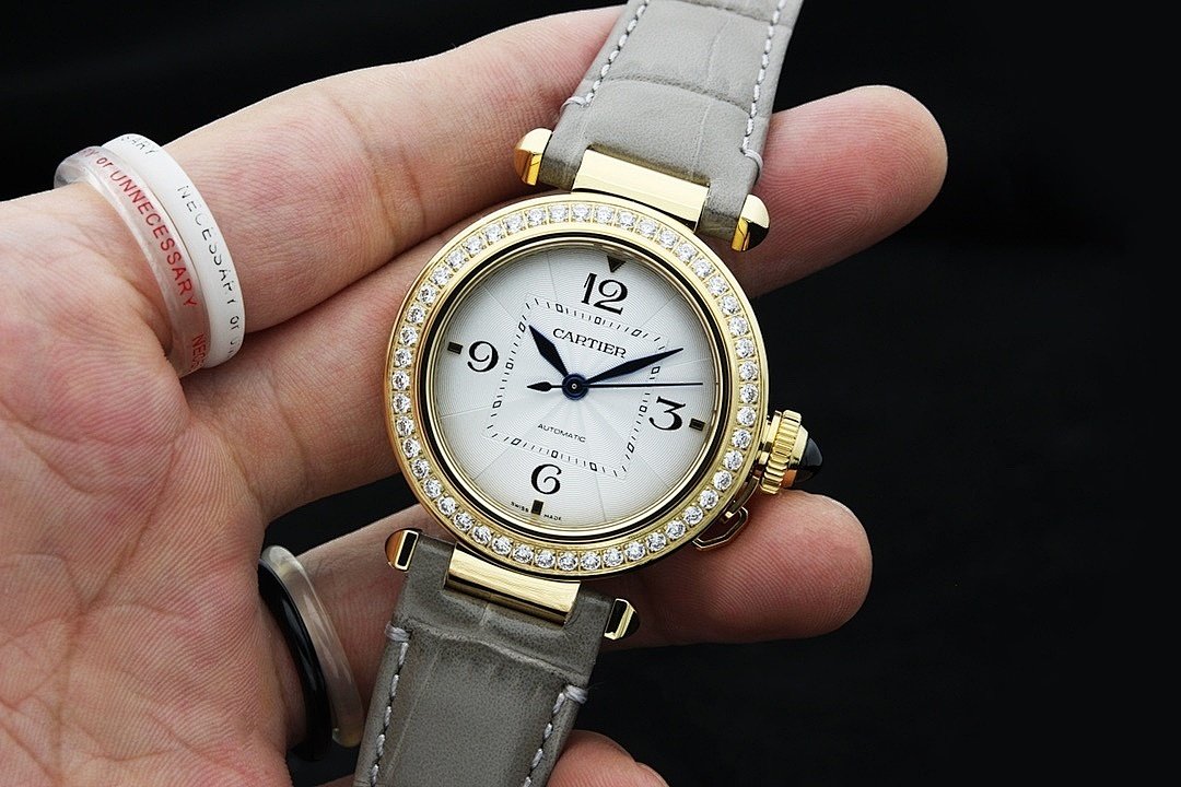 Cartier Diamond Bezel Automatic Watch