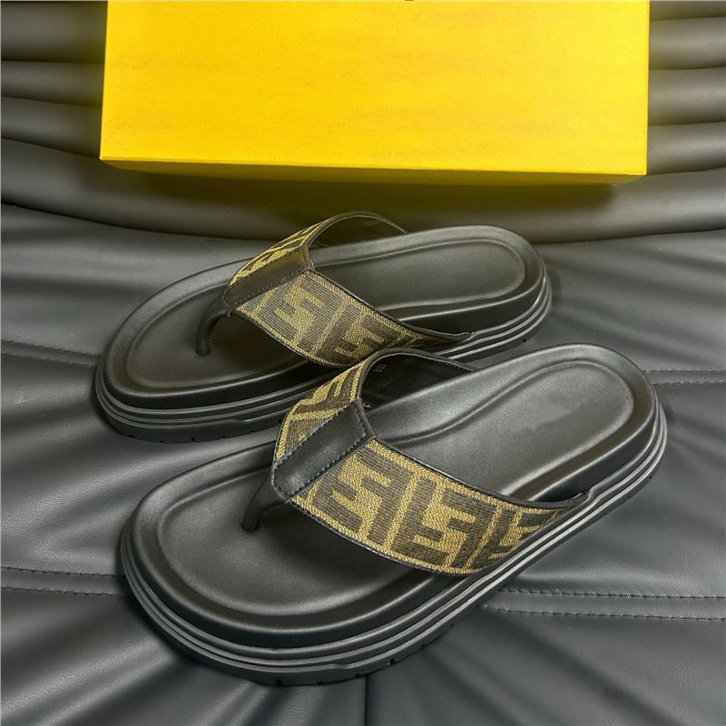Monogram Strap Platform Thong Sandals