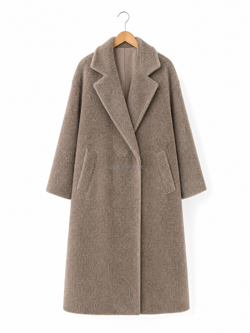 Women's Long Teddy Coat