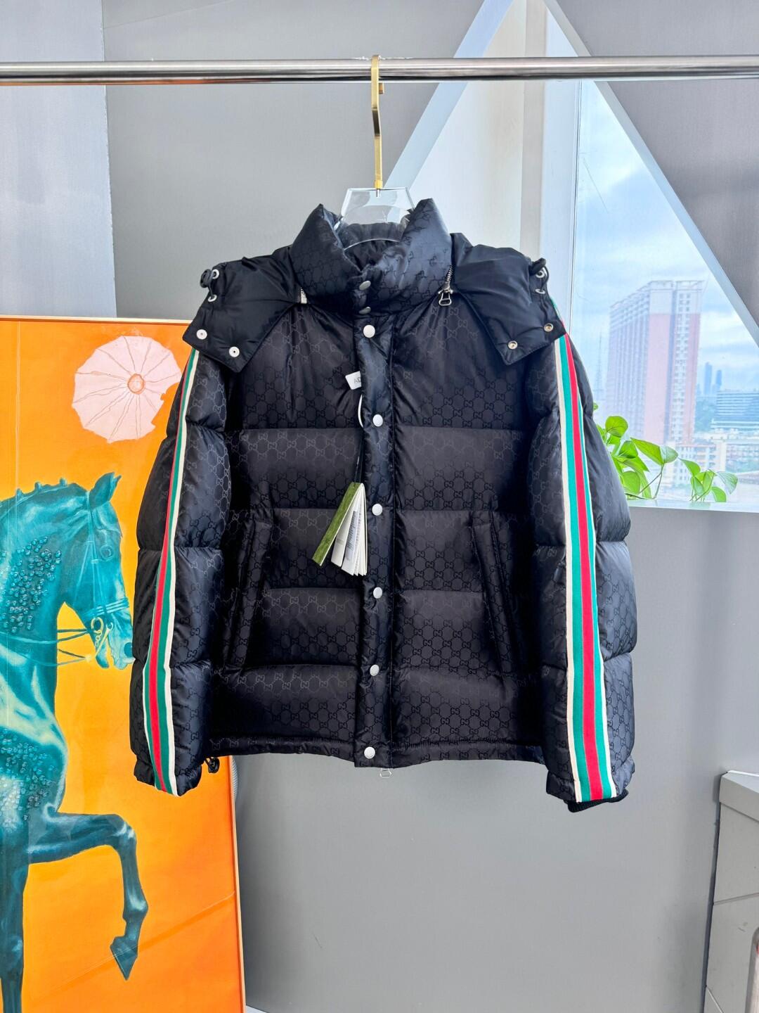 GG Monogram Detachable-Hood Puffer Jacket
