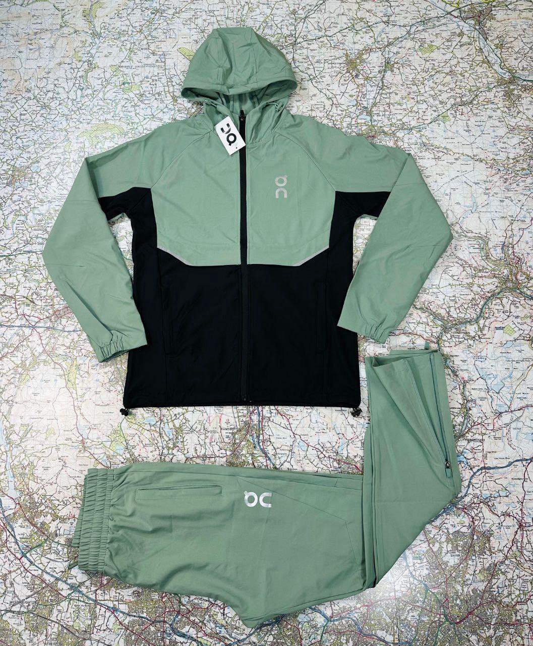 On Hooded Sage Green Tracksuit