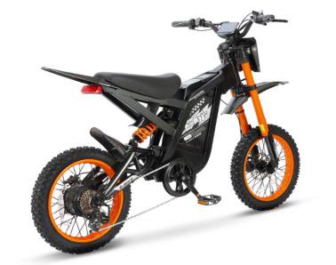 Black and Orange Electric Dirt Bike