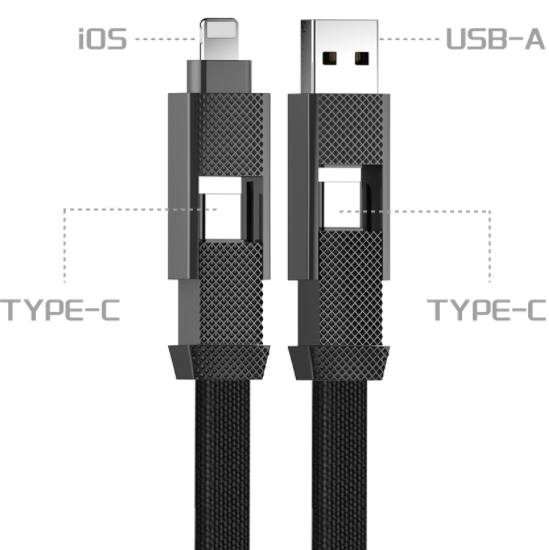 NF23 4-in-1 Braided Fast-Charging Cable