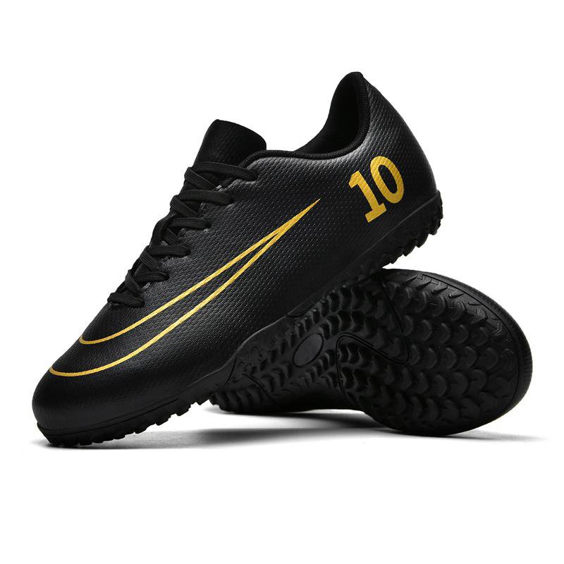 Number 10 Black Turf Soccer Shoes