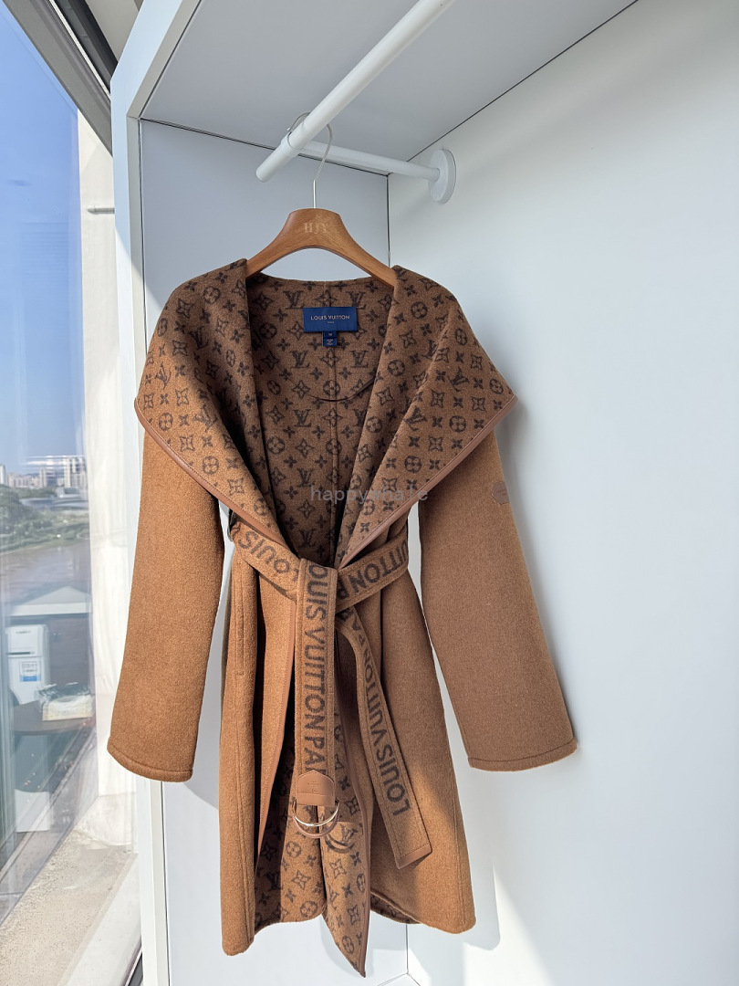 Louis Vuitton Monogram Belted Coat
