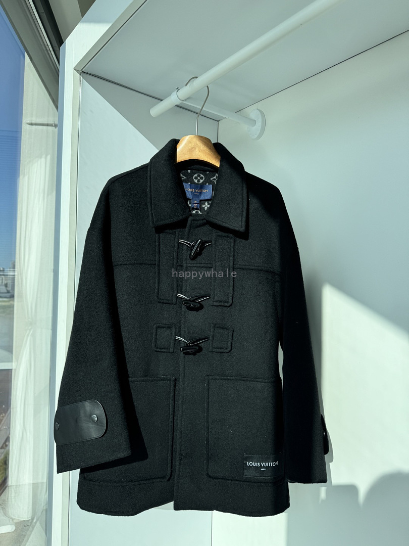 Louis Vuitton Black Duffle Coat