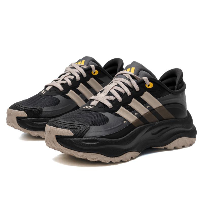 Black Chunky Running Sneakers