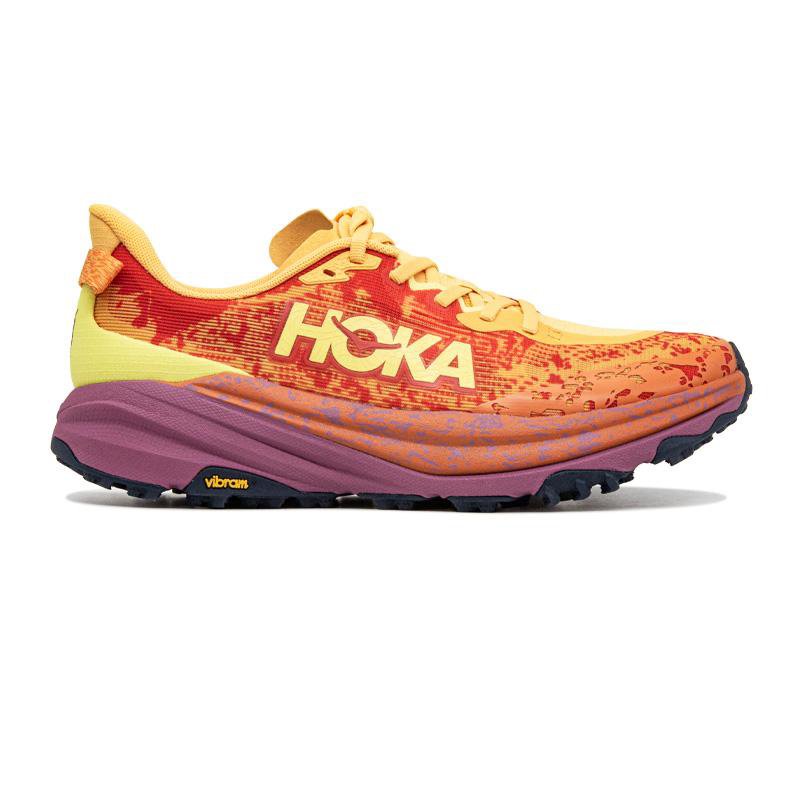 HOKA Vibram Trail Running Shoe - Orange/Purple