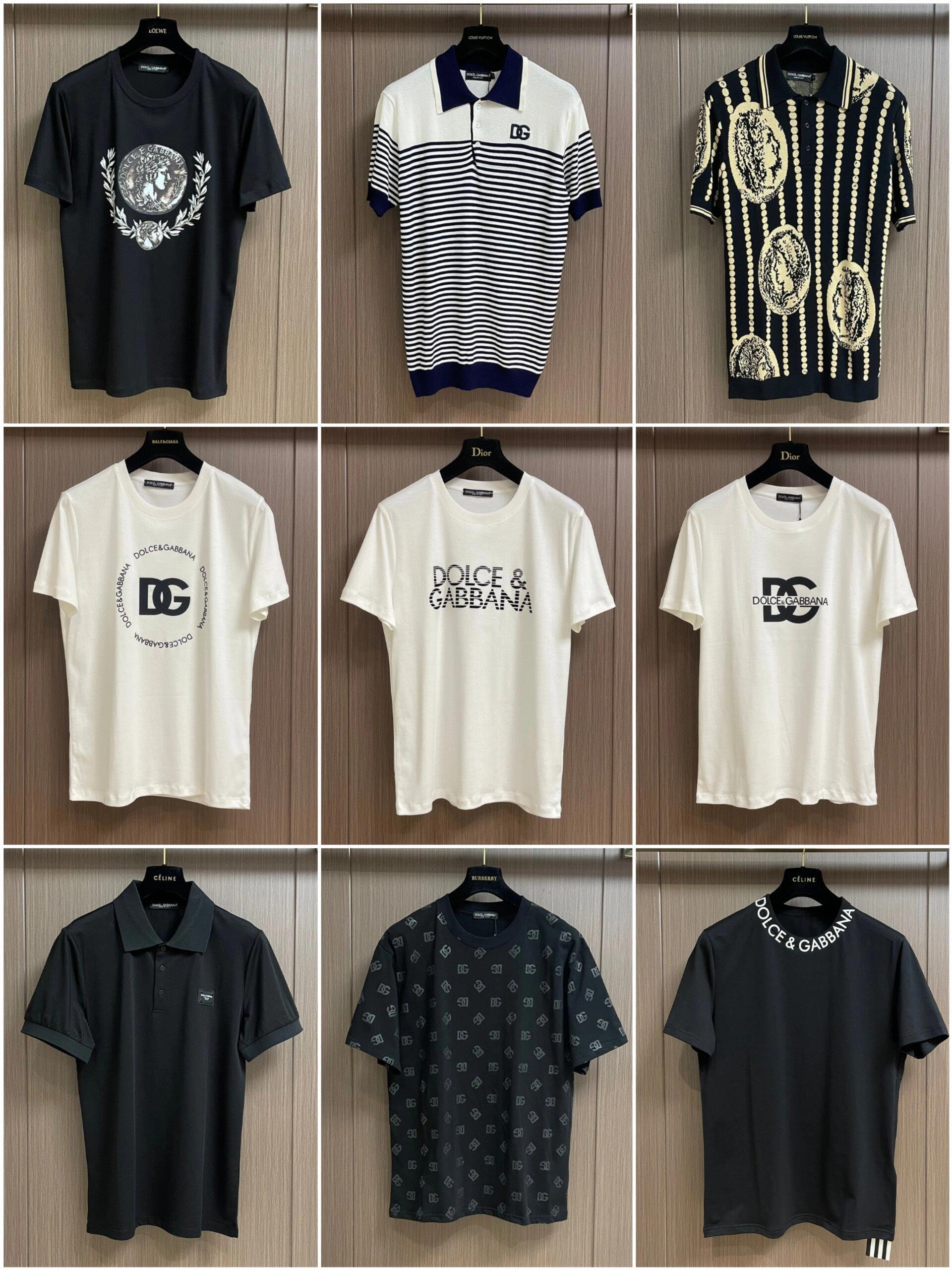 Dolce & Gabbana Striped Wordmark T-Shirt