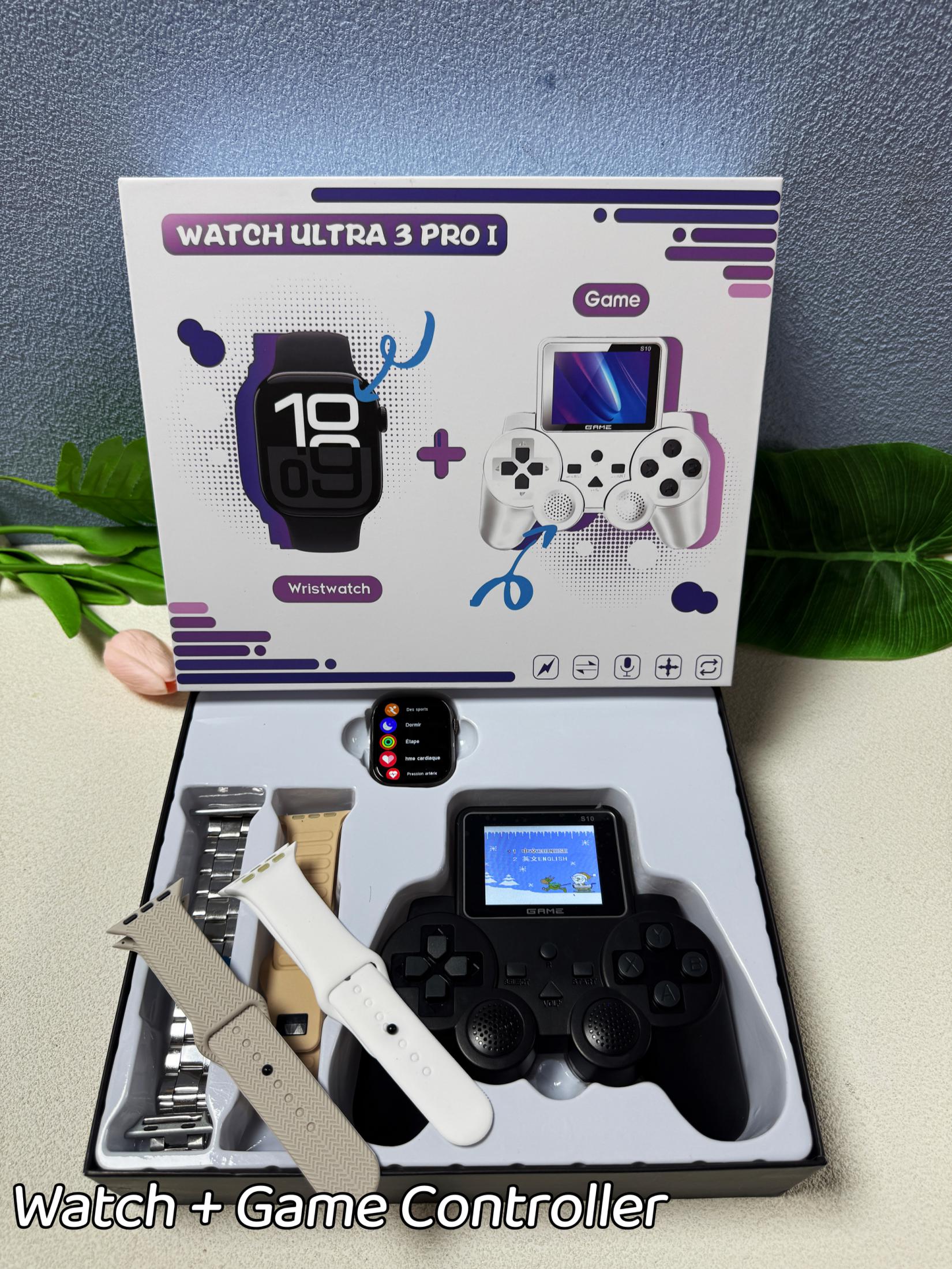 WATCH ULTRA 3 PRO 1 Smartwatch and Game Controller Set