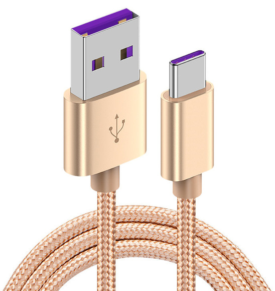 F289 Braided Aluminum-Alloy USB to USB-C Cable