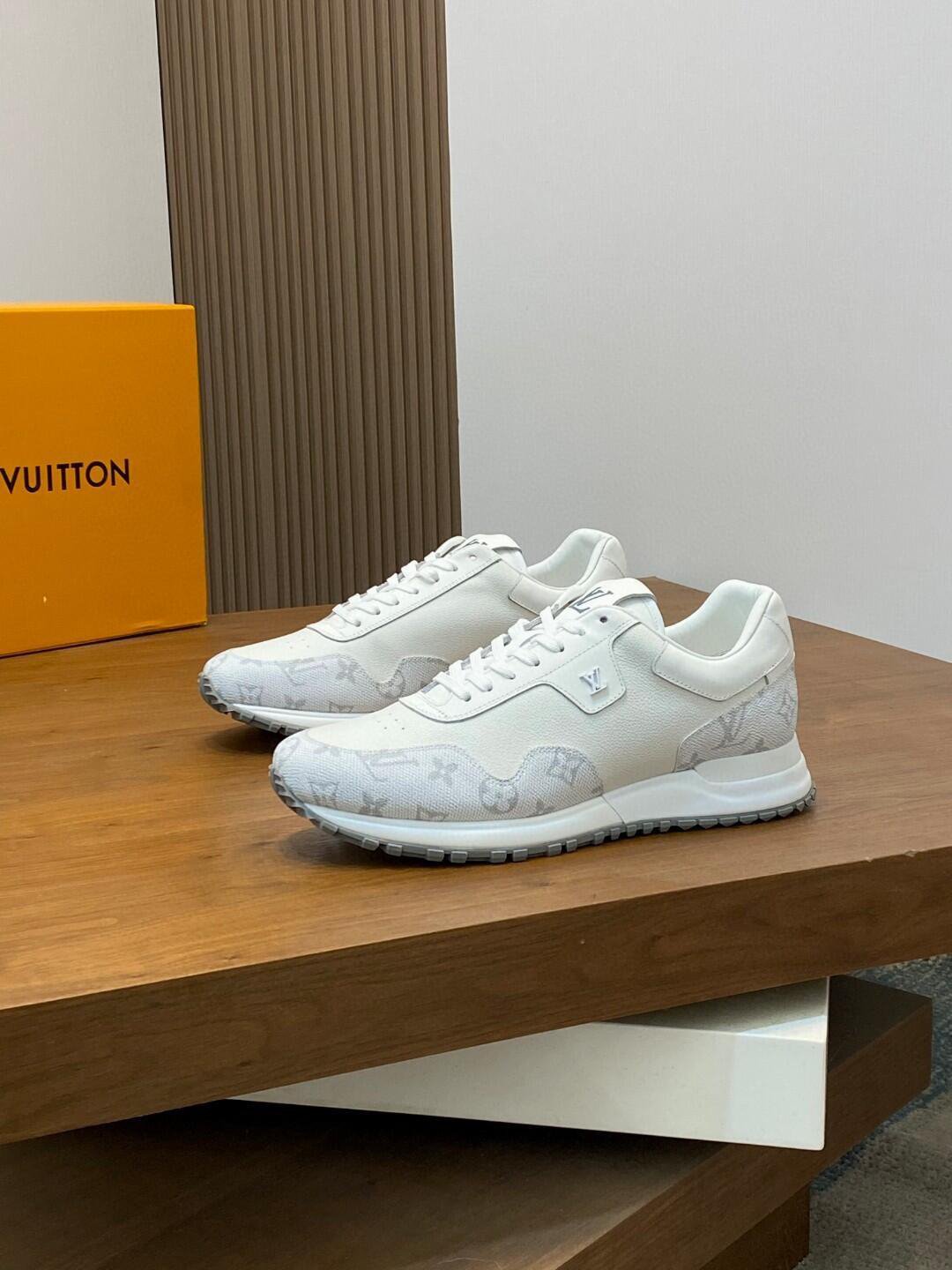Louis Vuitton White Monogram Low-Top Sneakers