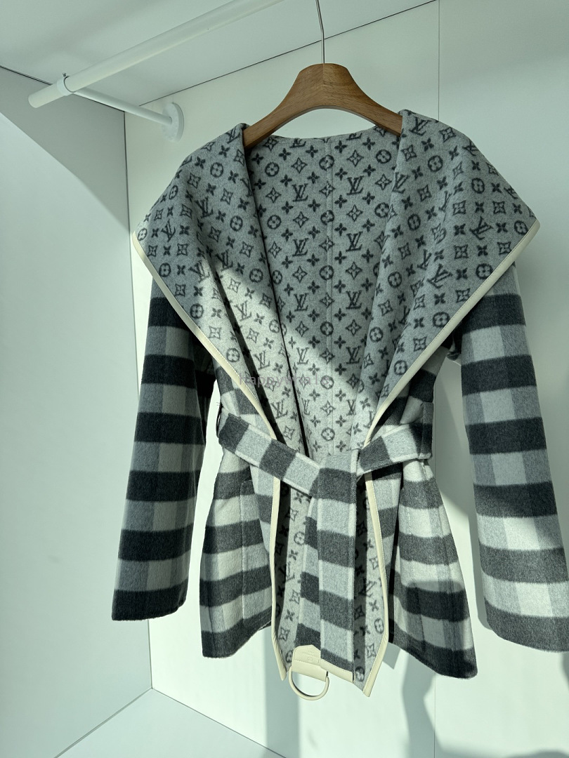 Louis Vuitton Monogram Wrap Coat