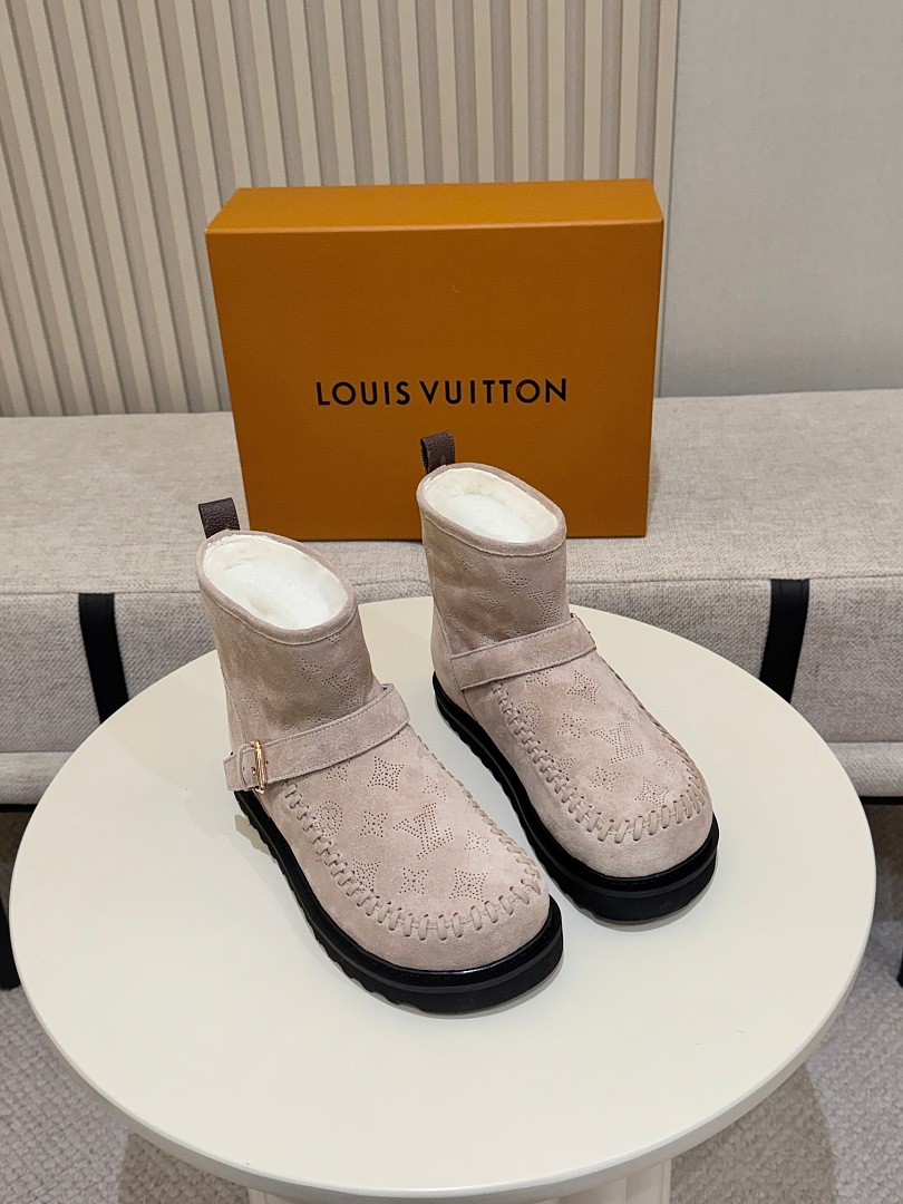 Louis Vuitton Suede Ankle Boots