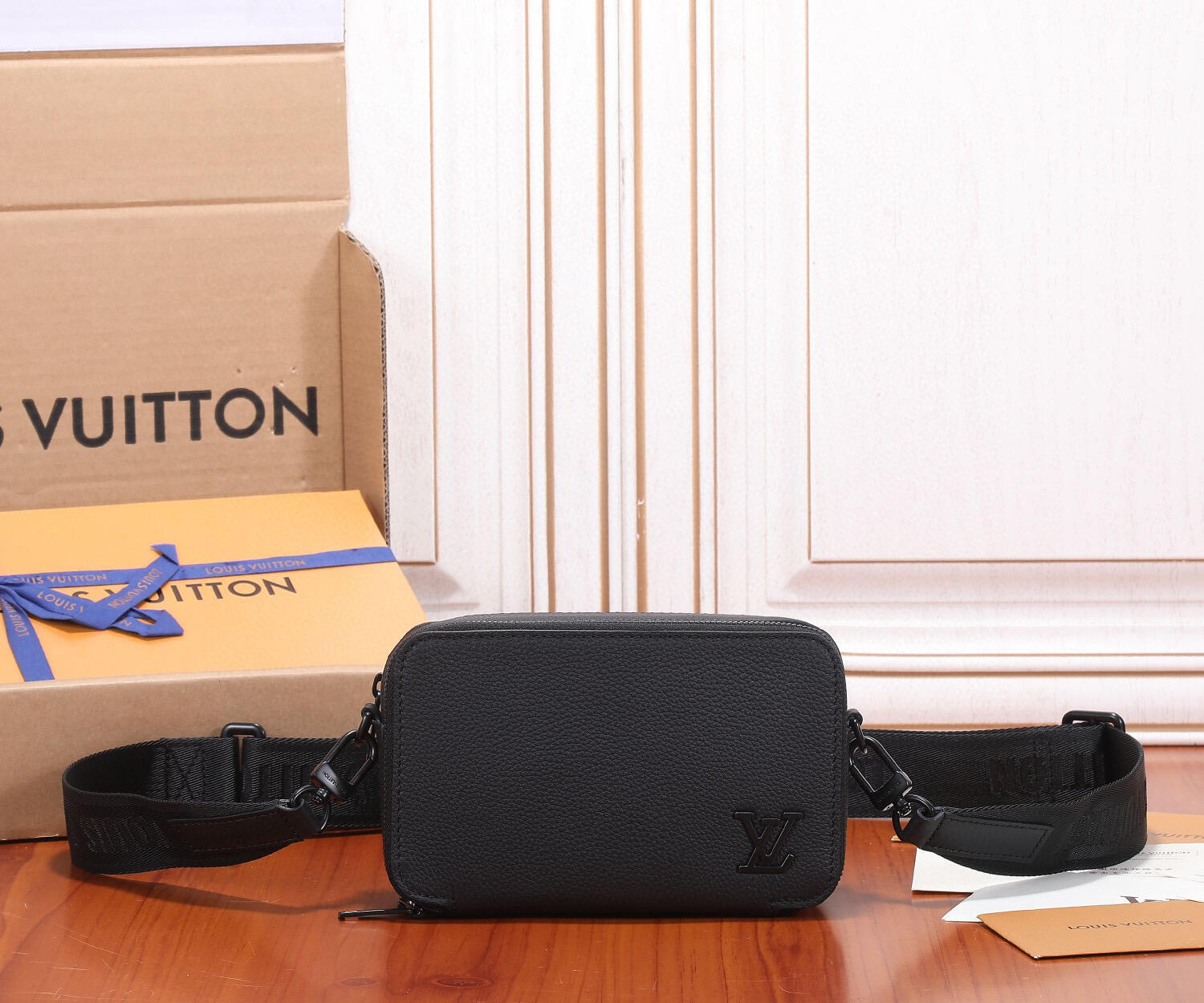 Louis Vuitton Black Compact Camera Crossbody Bag