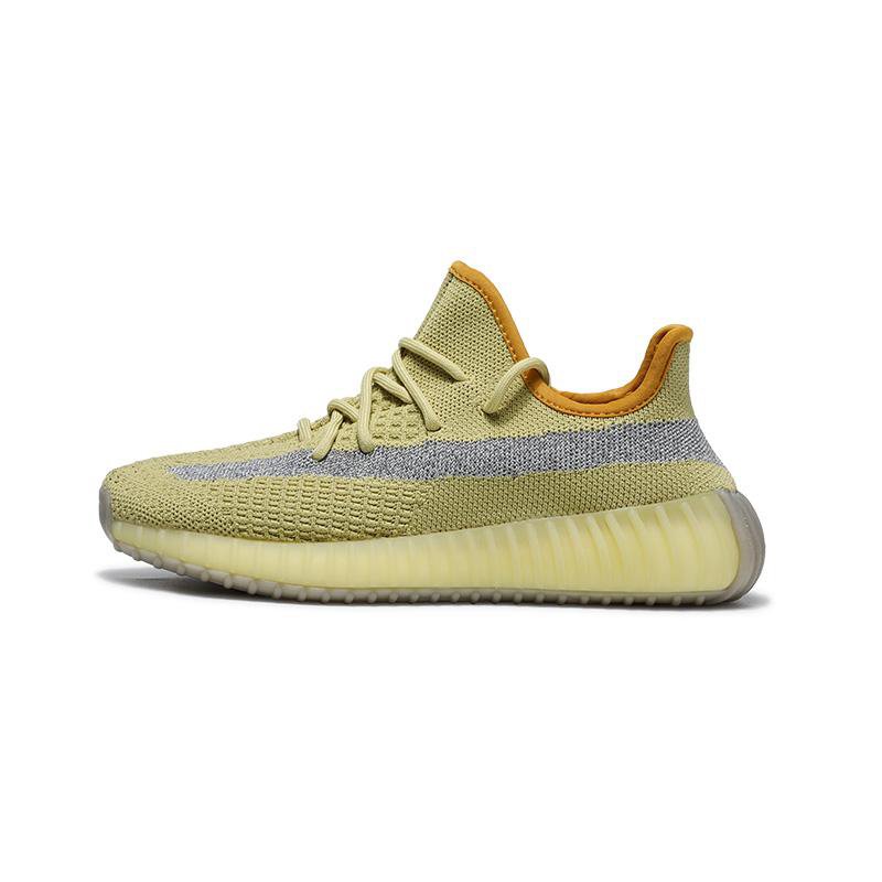Yellow and Gray Knit Low-Top Sneakers