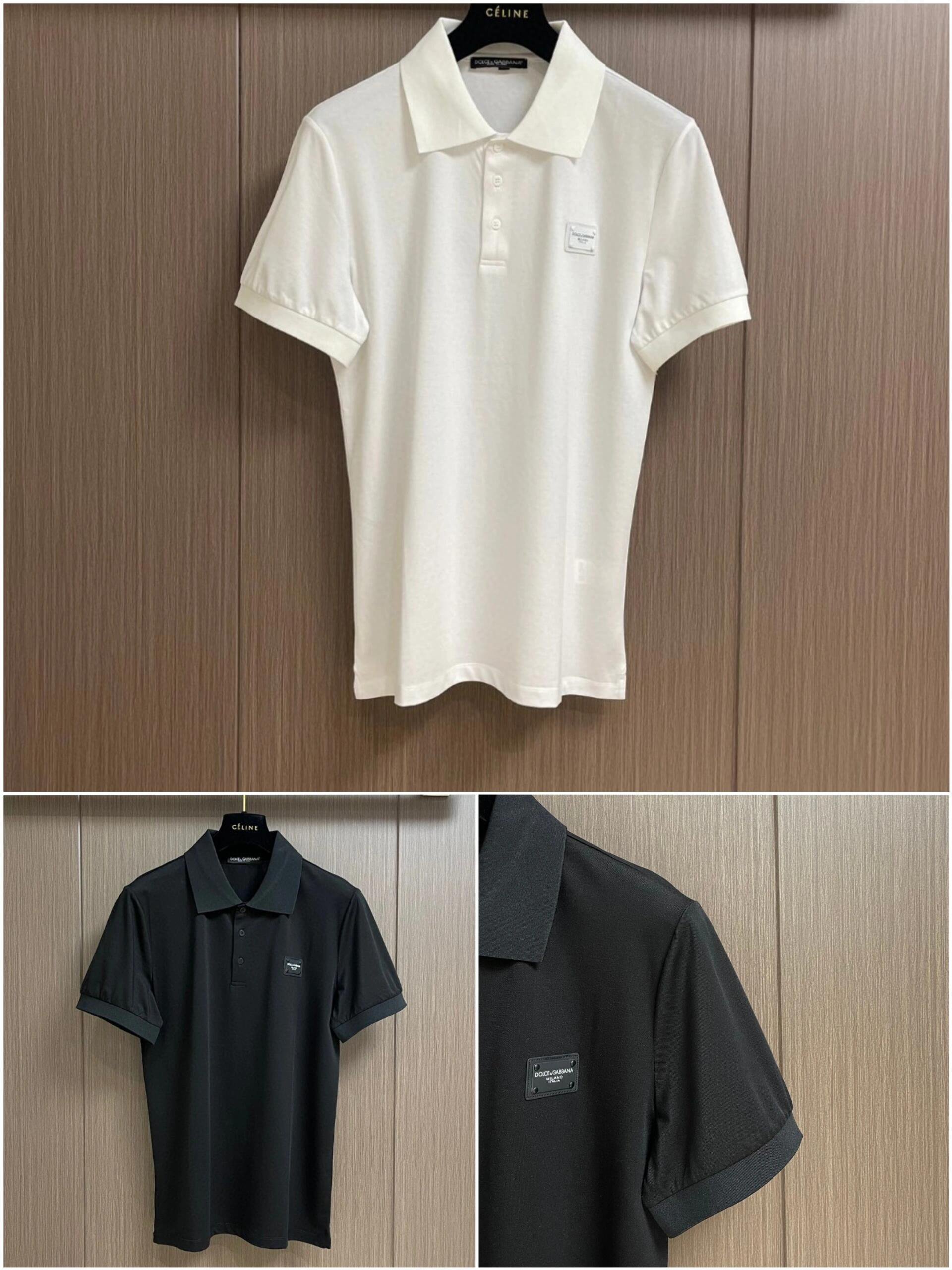 Dolce & Gabbana Logo Patch Polo Shirt