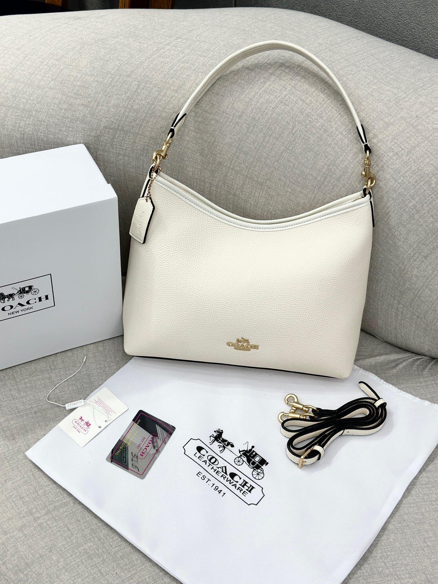 COACH Pebbled Hobo Shoulder Bag