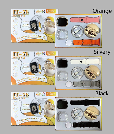 Okpu IT-78 Smartwatch and Earbuds Accessory Set - Orange