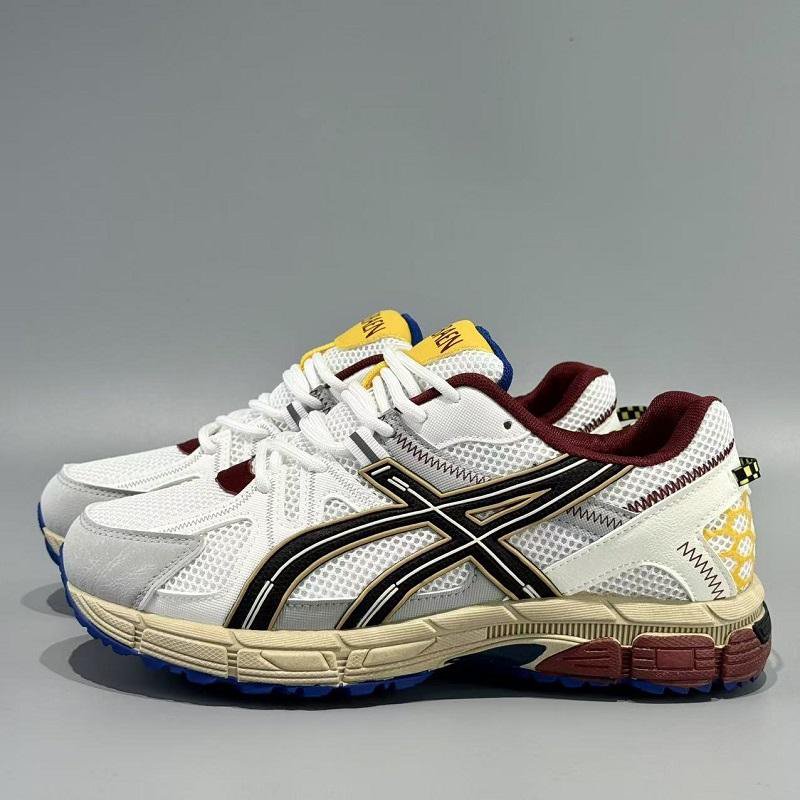 White Multicolor Running Shoes