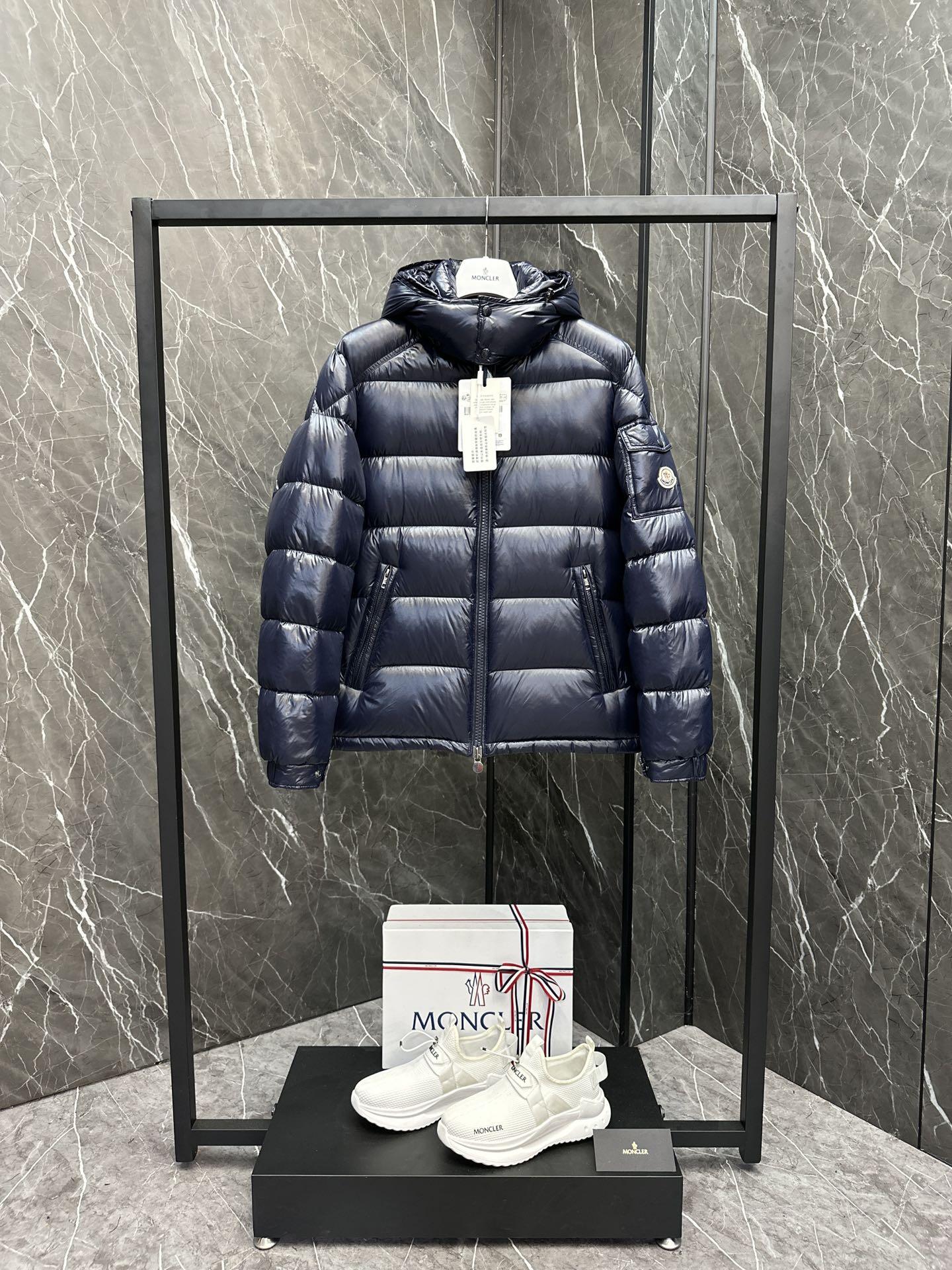 MONCLER Glossy Hooded Puffer Jacket